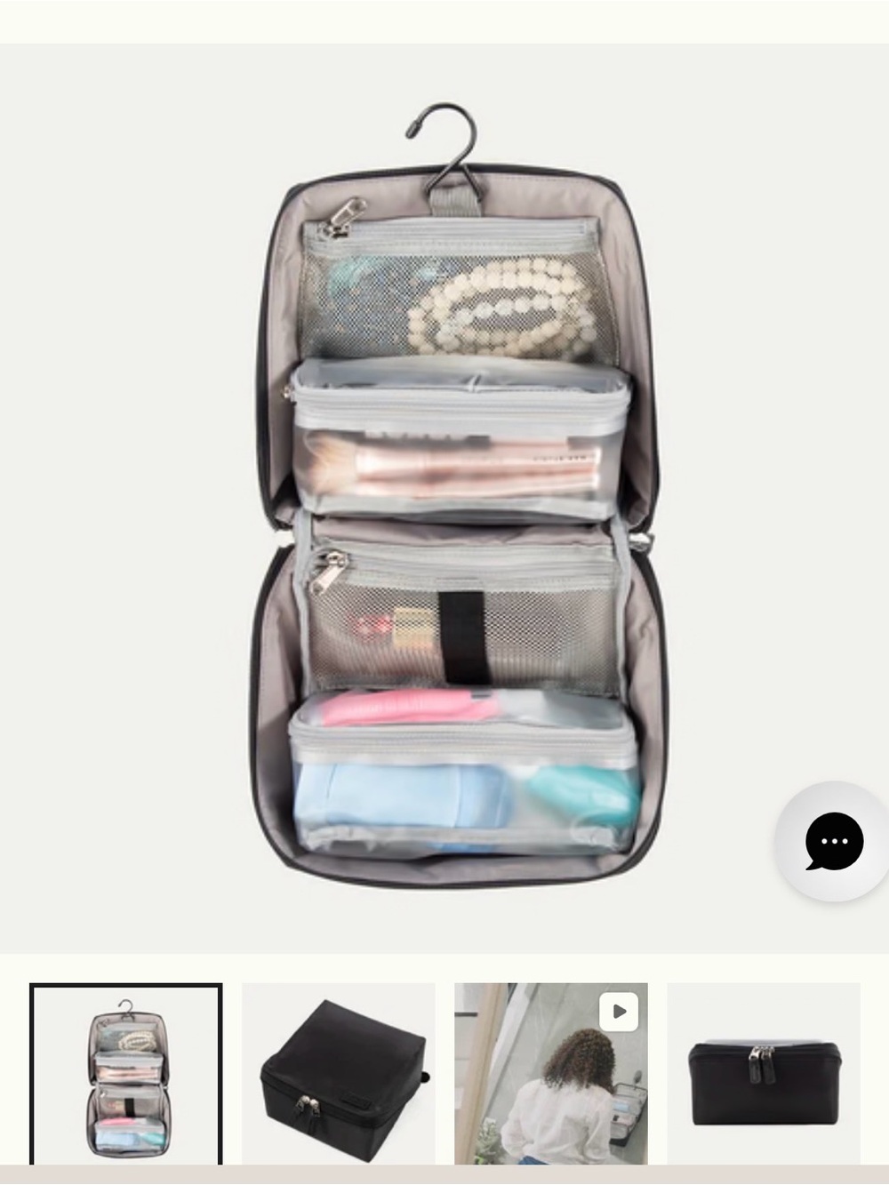 MaxAccess Cubes™ Deluxe Toiletry Organizer - Cream